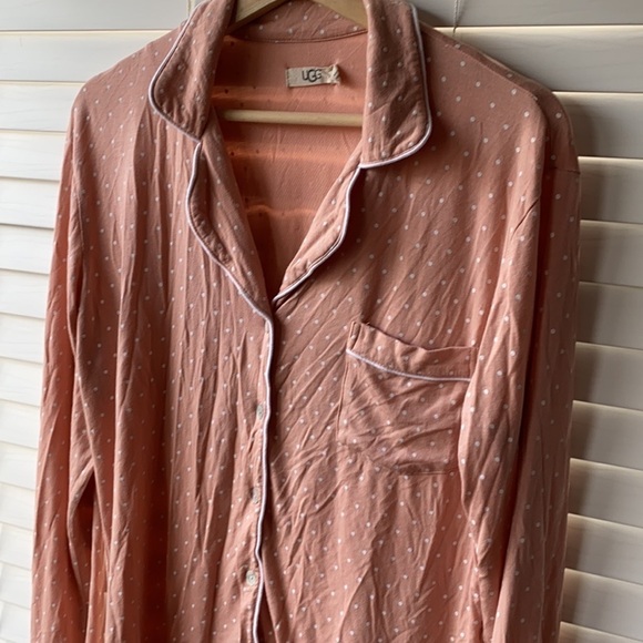 UGG Women’s LA Sunset Dots Lenon Pyjama Top S - Picture 5 of 12